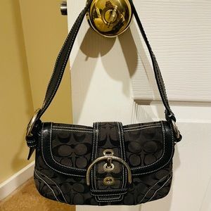 Coach mini-shoulder bag in black
